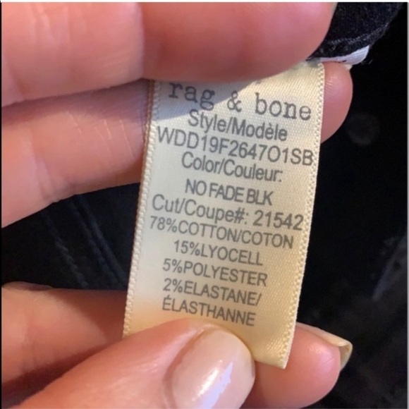 Rag & Bone Nina High Waisted Ankle Crop Slim Jeans - Picture 10 of 10